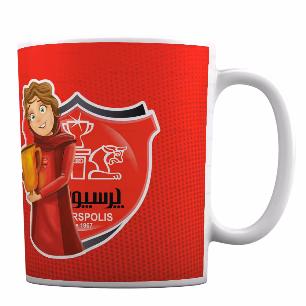 ماگ فانتزی دخترانه با طرح دختر پرسپولیسی کد 222