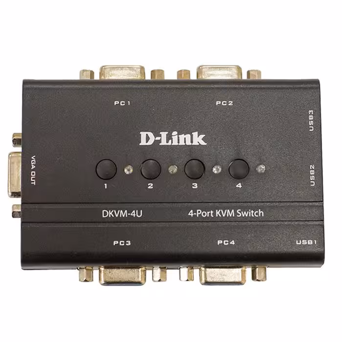سوییچ 4 پورت KVM USB دی-لینک مدل DKVM-4U