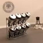 پارس بلور  جا ادویه 8 پارچه رومیزی پرنس استیل  1011