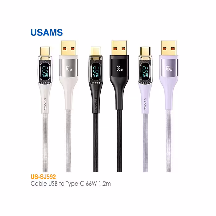 کابل 1.2 متری USB به Type-C یوسمز US-SJ592