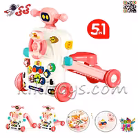 واکر اسباب‌بازی کودک 5 کاره موزیکال مدل Activity Walker 6041 | مناسب کودکان 6 ماه به بالا