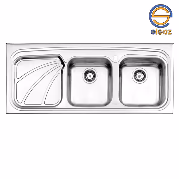 سینک روکار استیل البرز عرض50 مدل 612