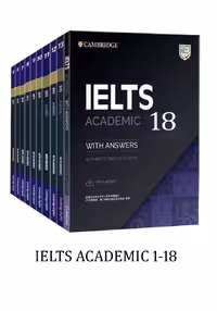 مجموعه 18 جلدی آیلتس کمبریج آکادمیک | کتاب انگلیسی 18 IELTS Cambridge academic pack