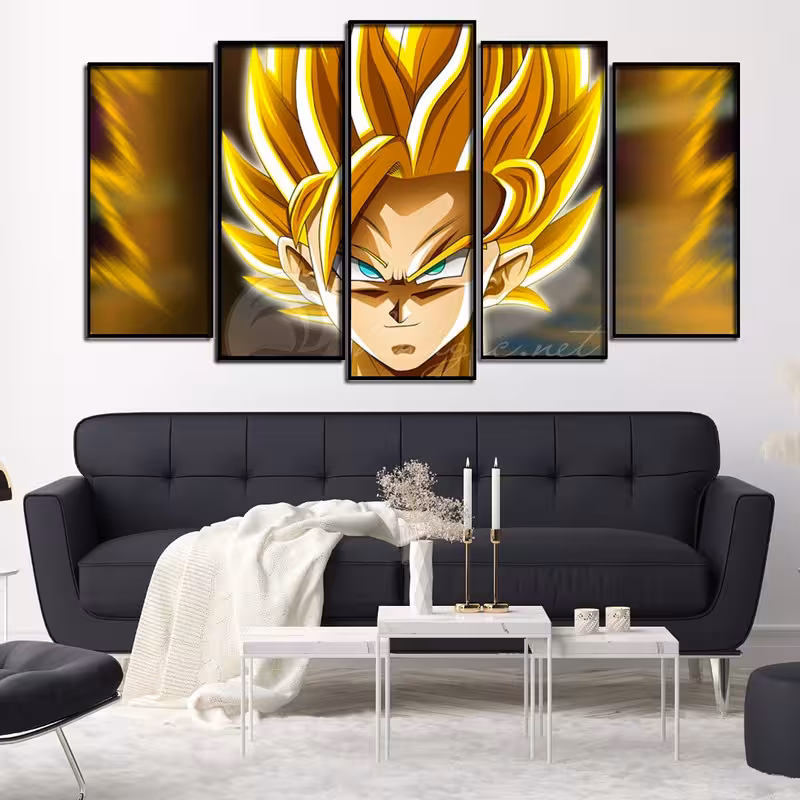 تابلو دنیای قاب مدل انیمه ATan0119 مجموعه 5 عددی | دنیای قاب