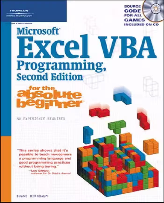 خرید و دانلود نسخه کامل کتاب Microsoft Excel VBA Programming for the Absolute Beginner