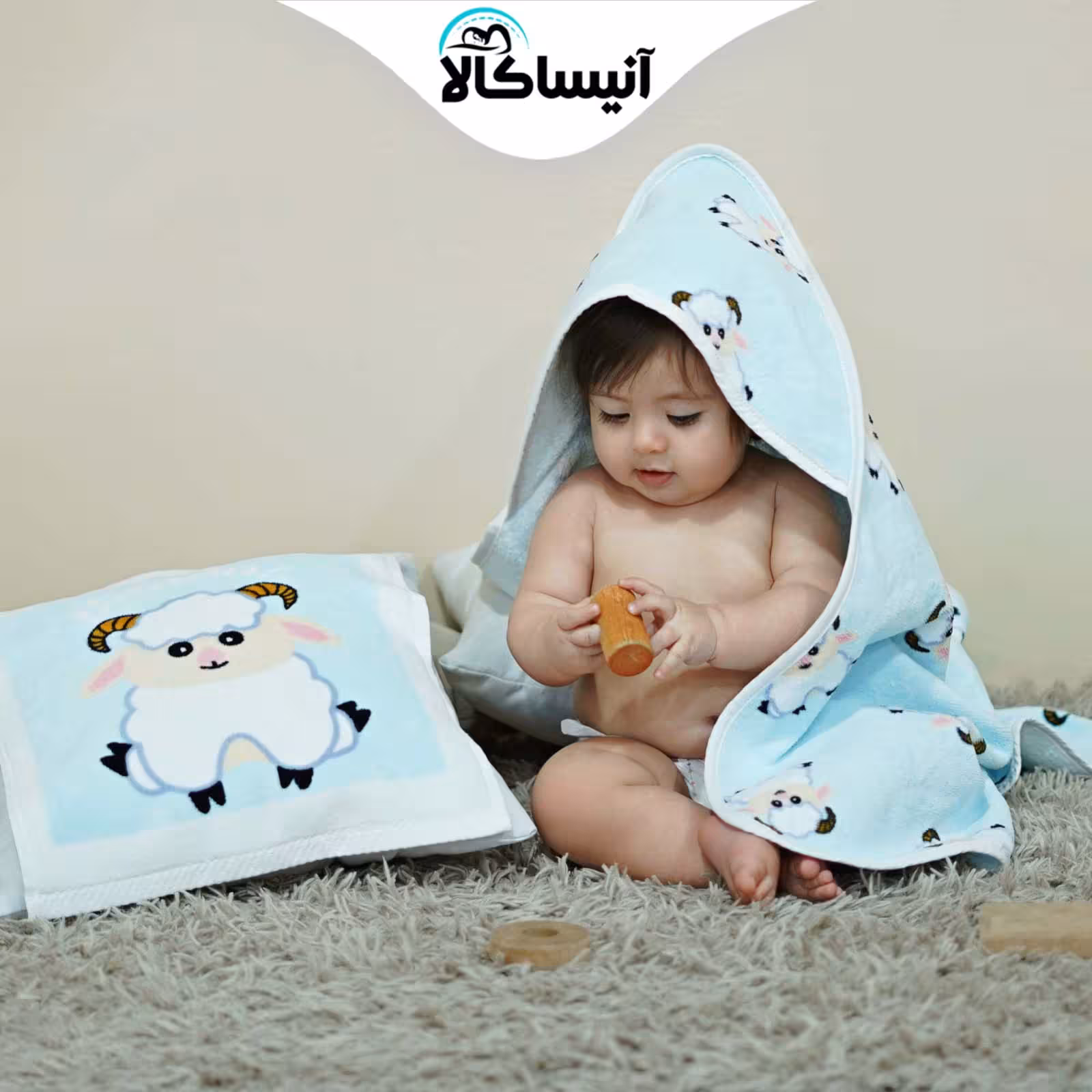 سرویس حوله نوزادی پود ایران مدل ببعی
