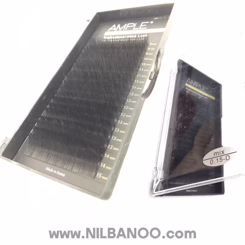 پالت اکستنشن مژه 20 لاین میکس امپل ضخامت 015%D