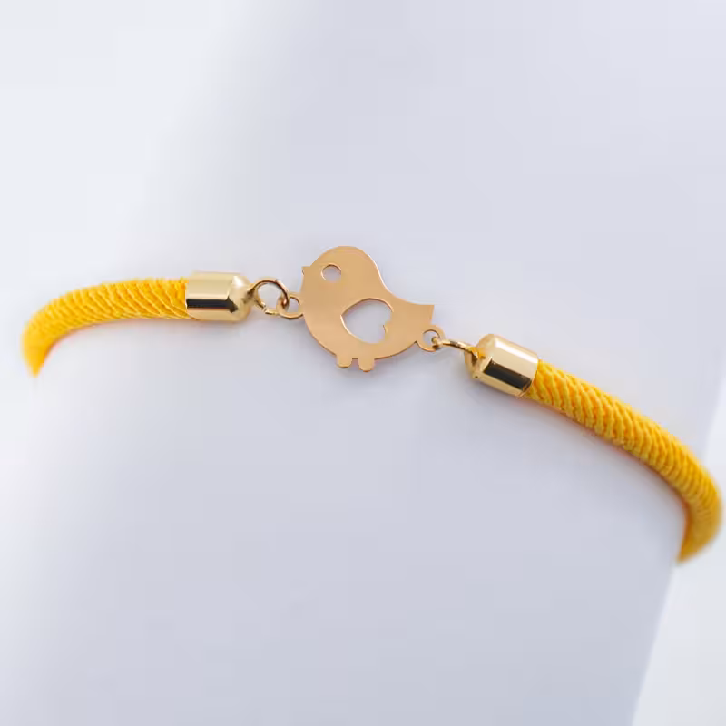 دستبند بافت پلاک گنجشک