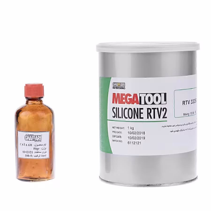 رزین دو جزئی سیلیکونی قالبسازی غفاری مدل Mega Tool RTV3325 /Cata6H
