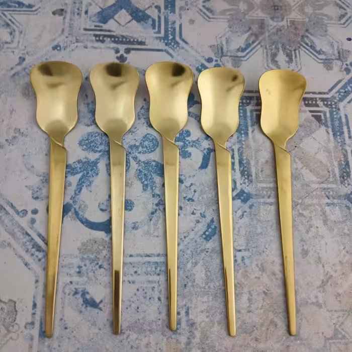 قاشق بستنی طلایی هارمونی کد 03