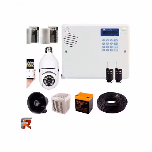 پکیج دزدگیر اماکن سایلکس مدلSG8-S تلفن کننده سیم کارتی سایلکس SILEX -SG8 دوربین لامپی