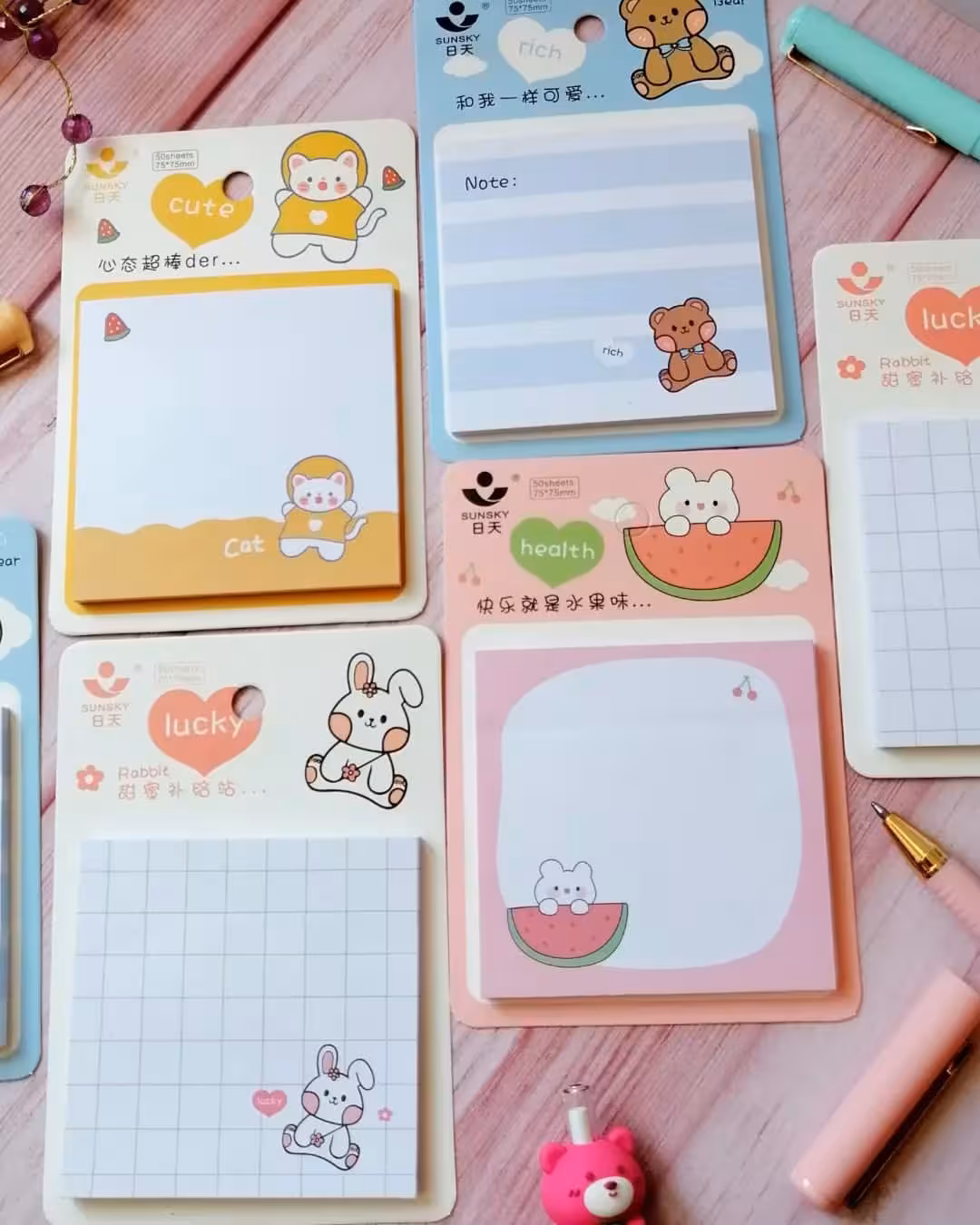 استیک نوت حیوانات کیوت