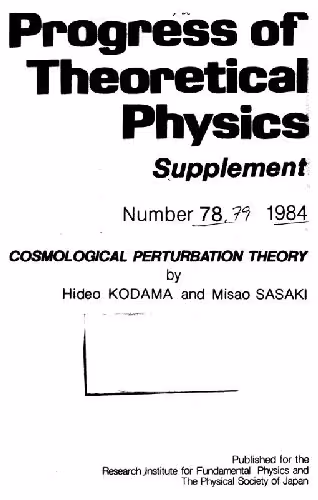 خرید و دانلود نسخه کامل کتاب Cosmological perturbation theory