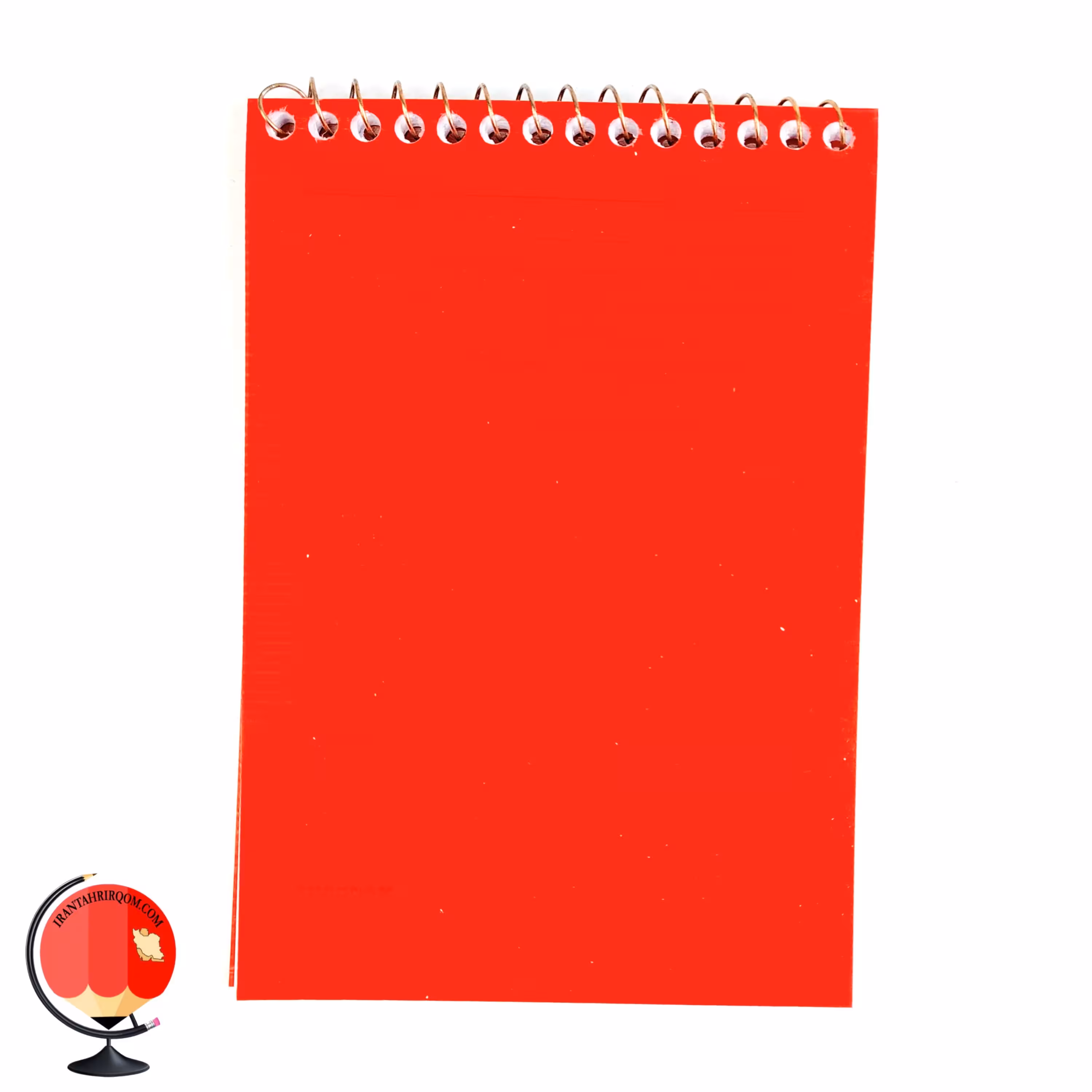 دفترچه یادداشت 60 برگ سیمی جلد طلقی قرمز کد 25715