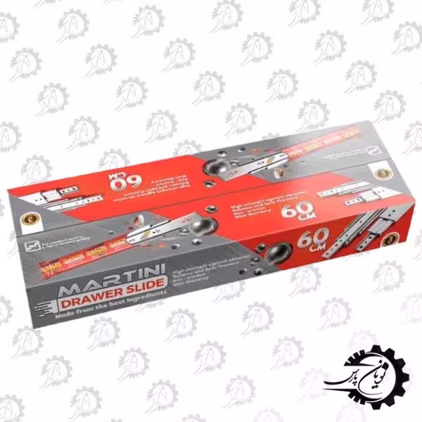 ریل ساچمه ای سه تیکه پهن عرض 4/5 سایز 25 مارتینی