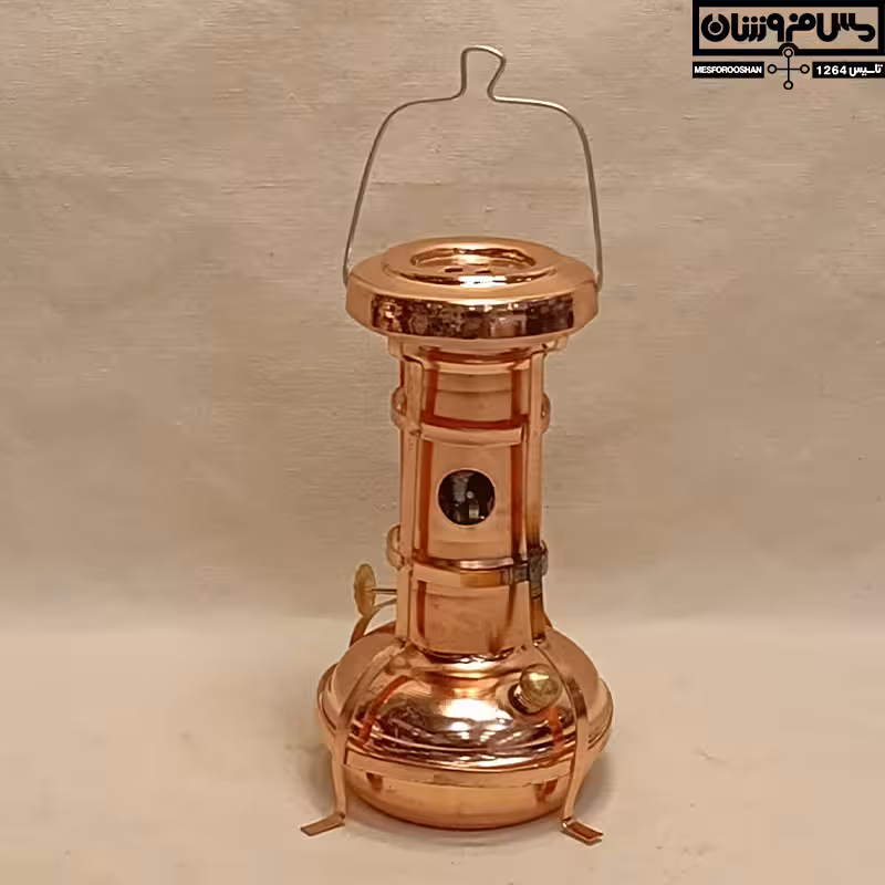 والر نفتی چراغ علائدین کوچک آبکاری مسی مدل دهه 60