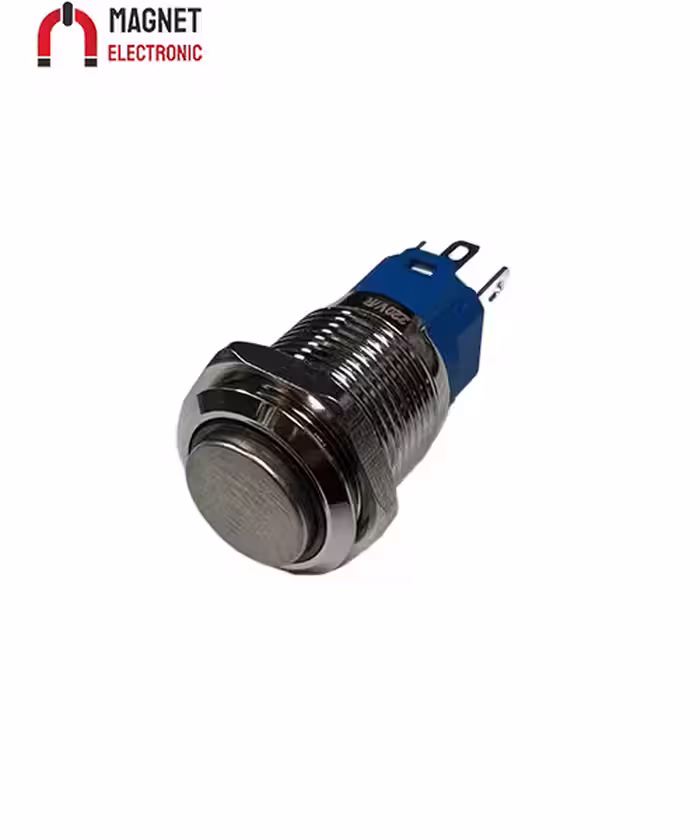 کلید متال LAS3-16H-W11EM-N قرمز 12V کد 18173