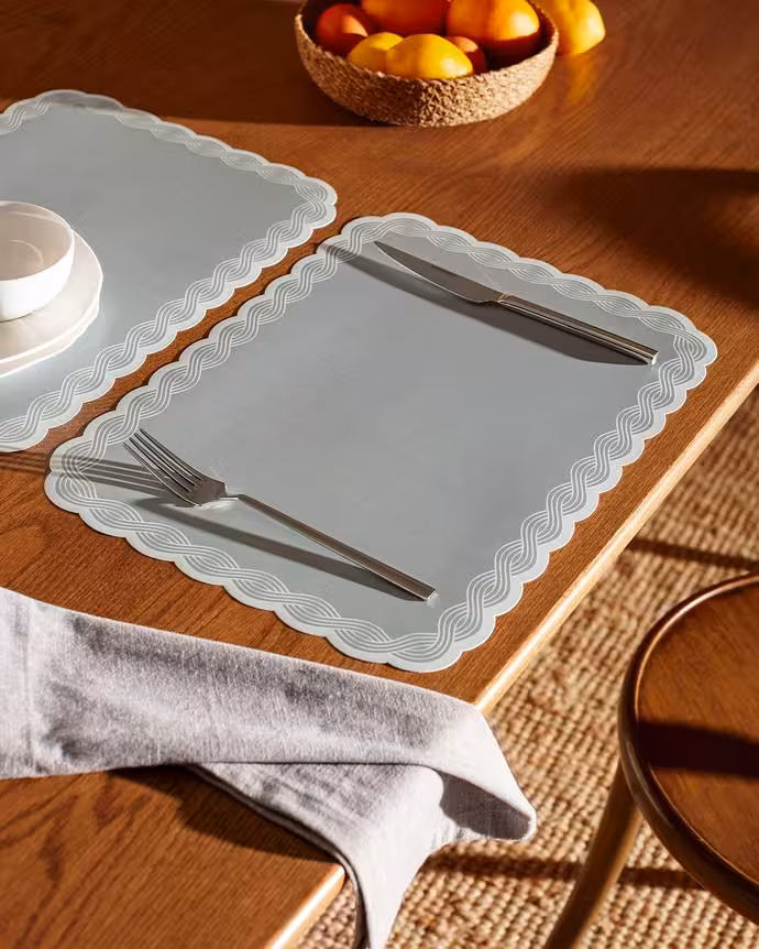 زیر بشقابی مادام کوکو طرح Rosalie بسته 4 عددی