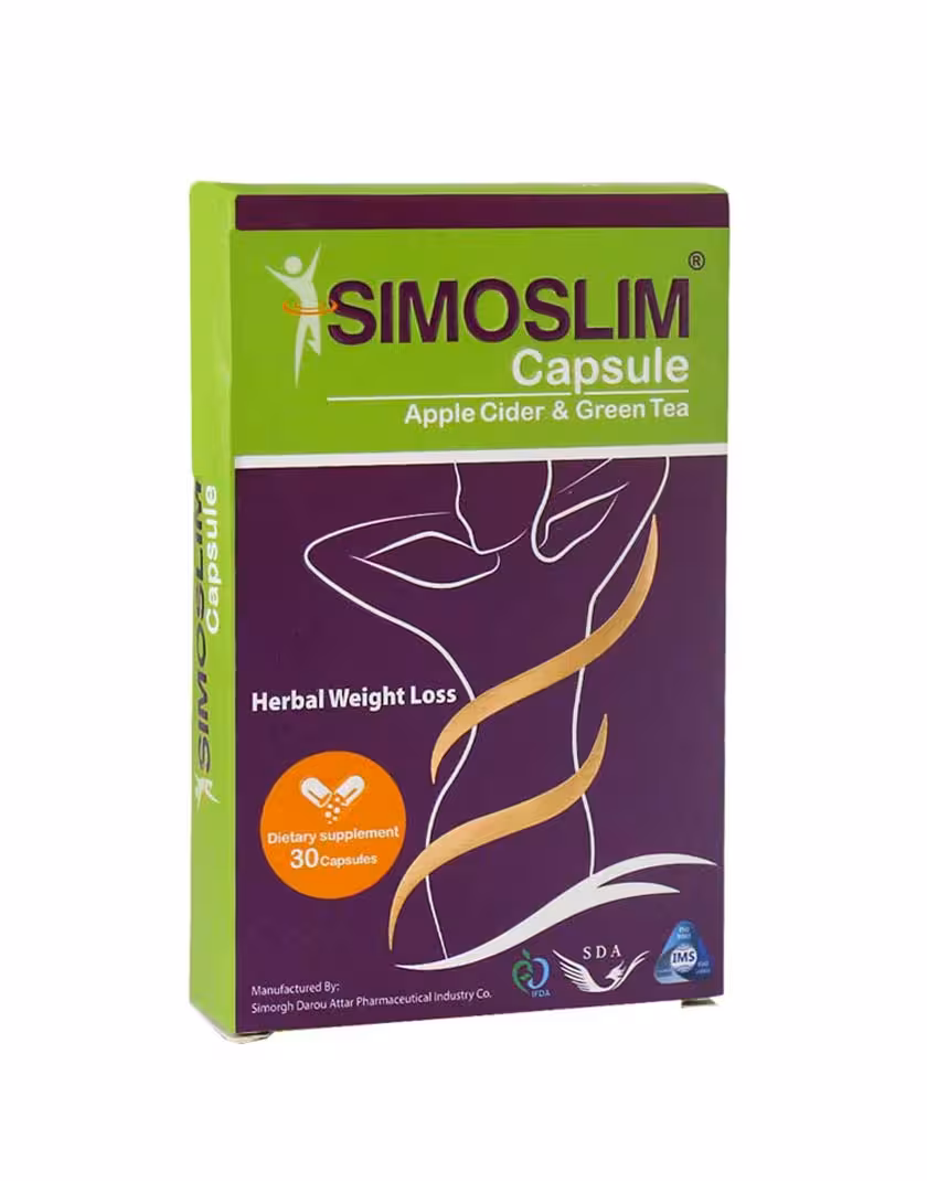 کپسول سیمواسلیم سیمرغ دارو عطار مکمل رژیمی-غذایی 30 عددی