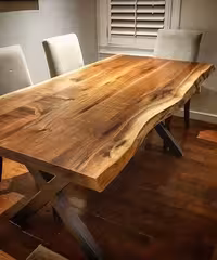 تک میز ناهارخوری چوب وفلز کد 11686