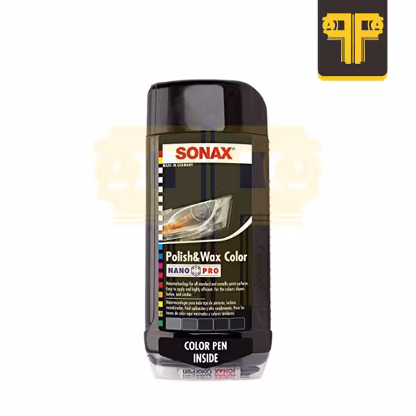پولیش و واکس رنگی مشکی سوناکس مدل Polish & Wax Color