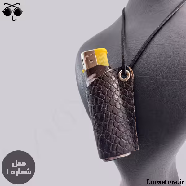 جافندکی گردنی چرم مدل دار شیک