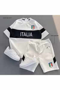 ست تی‌شرت و شورت ایتالیایی چلیک اسکوآ (دو تکه) - 10116