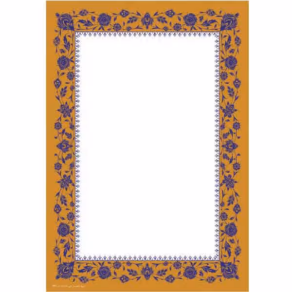 کاغذ ابروباد کد Y617 تذهیب دار چاپی (ابعاد 35*25) – بسته 5 عددی