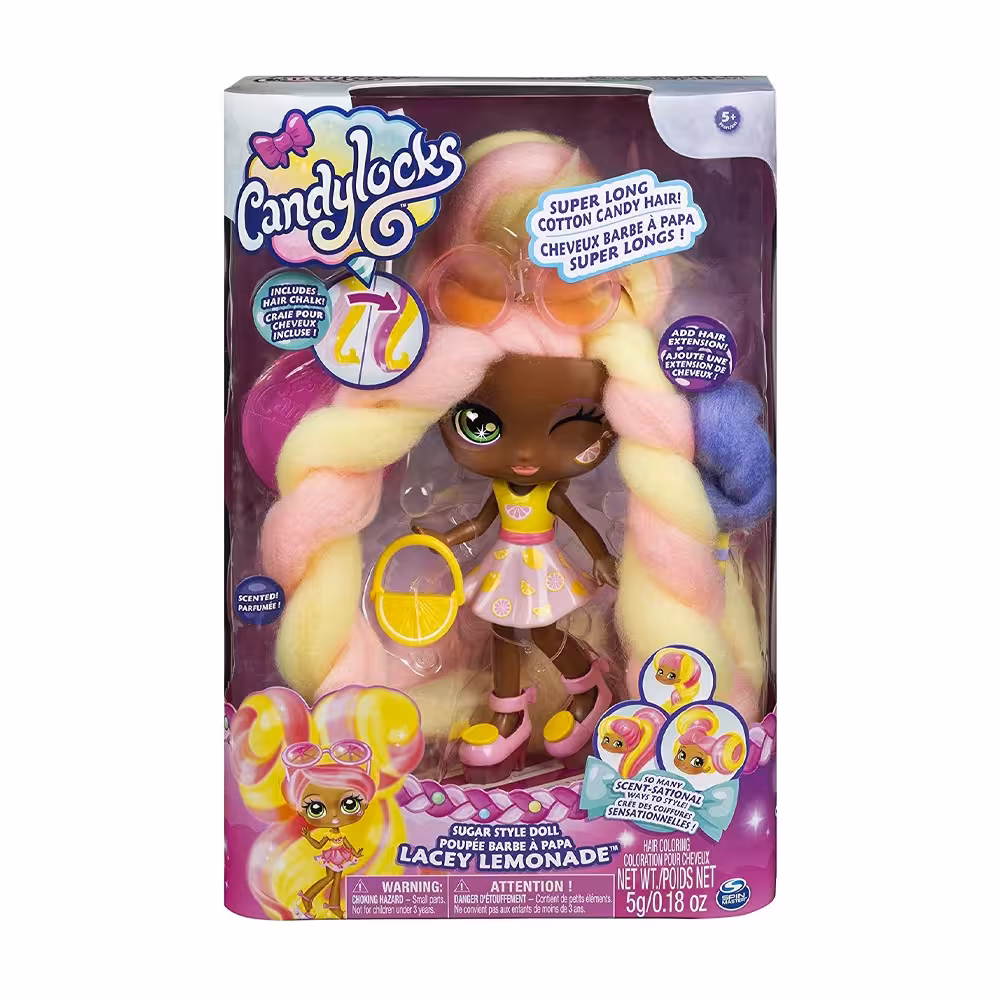 عروسک Candy Locks مدل Lacey Lemonade معطر