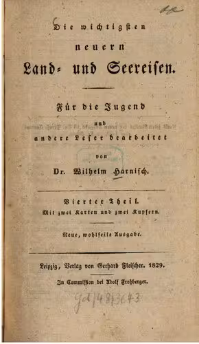 خرید و دانلود نسخه کامل کتاب Die wichtigsten neuern Land- und Seereisen