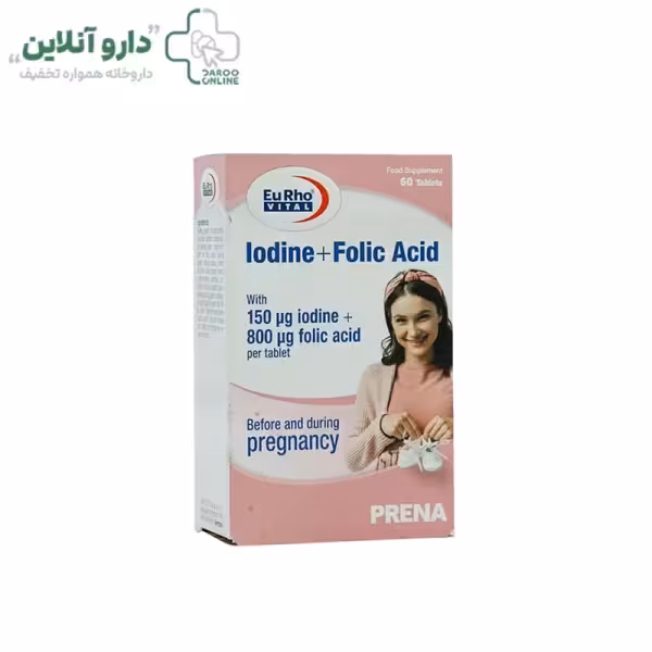 قرص ید و فولیک اسید یوروویتال 60 عدد