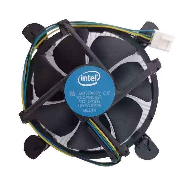 خنک کننده پردازنده مدل Intel Fan با 7 پر زیر آلومینیوم