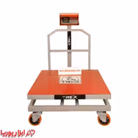 باسکول 600 کیلویی کمری بدنه تیرکس 80*80   چرخ دار