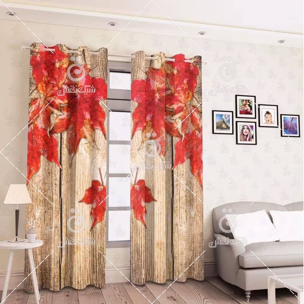 پرده پانچی کد 1075 (طرح پاییزی)