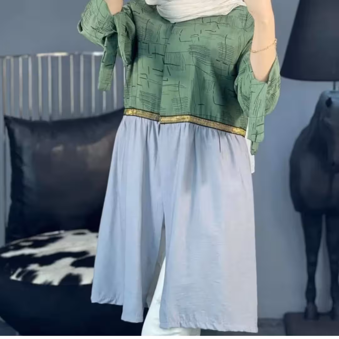 حراجی مانتو خنک و تابستانی با تنخوری شیک ، جنس بابوس ساده و چاپی،رنگبندی مطابق عکس،فری سایز مناسب 38 تا46 ،قد حدود 88