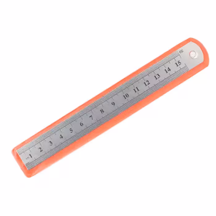 خط کش 15 سانت فلزی