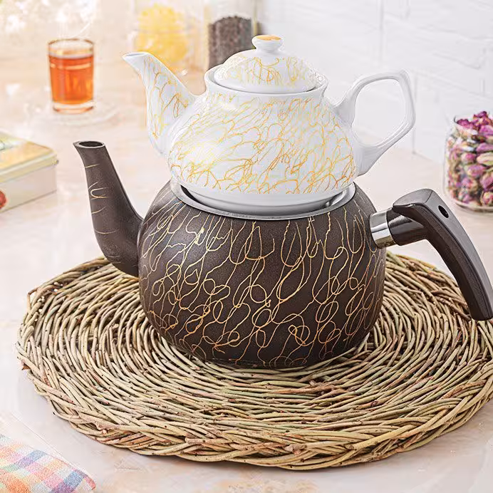 کتری قوری گرانیت مدل عنکبوتی درجه یک