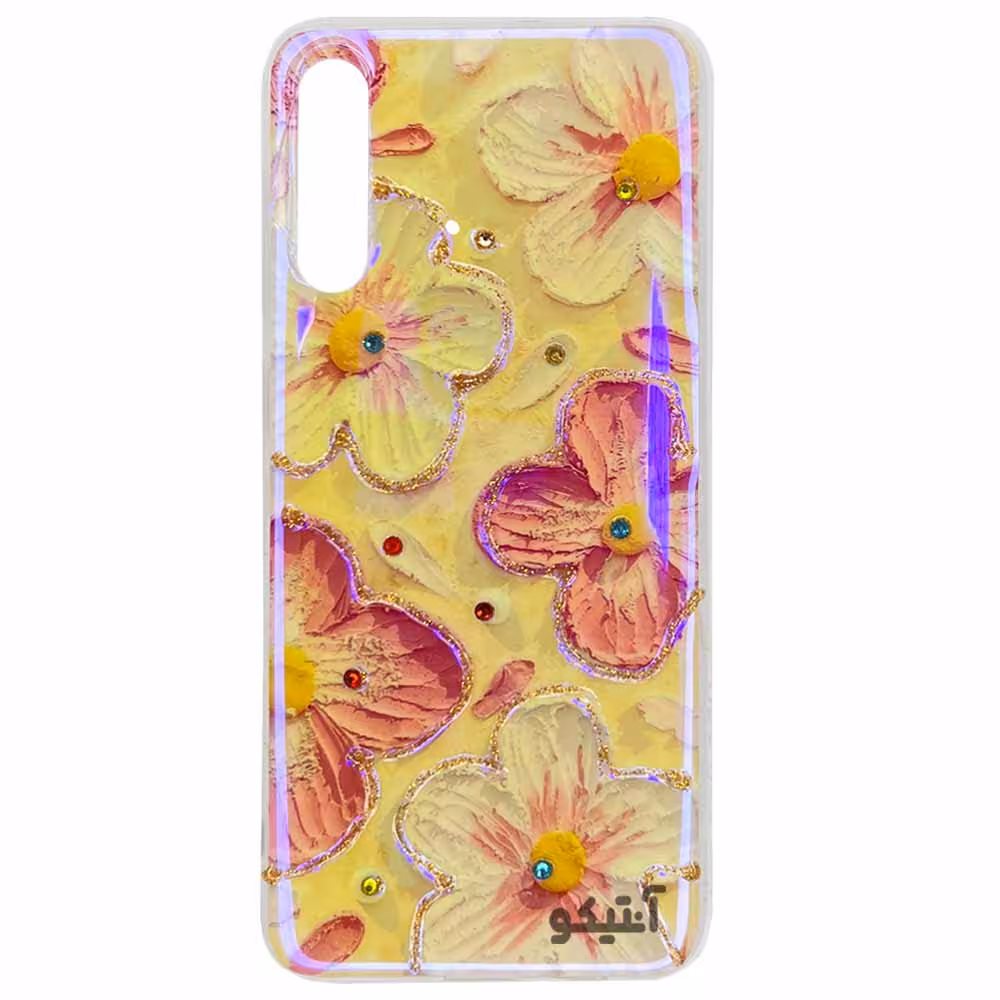 قاب طرح گل های یخی مناسب برای Samsung A30s / A50-کد40577
