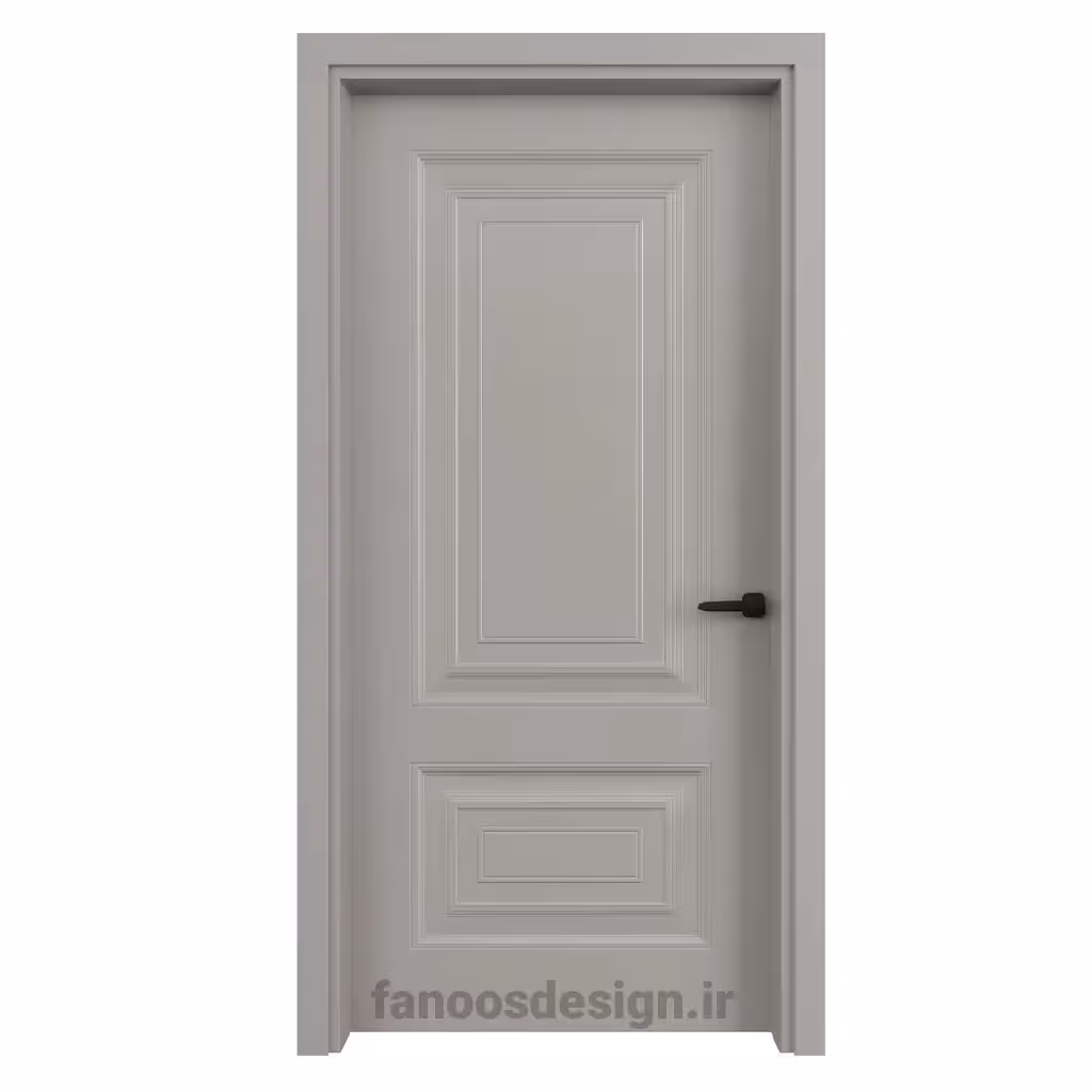 درب MDF طوسی کلاسیک کد 30669