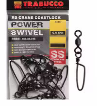 هرزگرد ماهیگیری آب شور ایتالیایی Trabucco XS Crane Coastlock Power Swivel