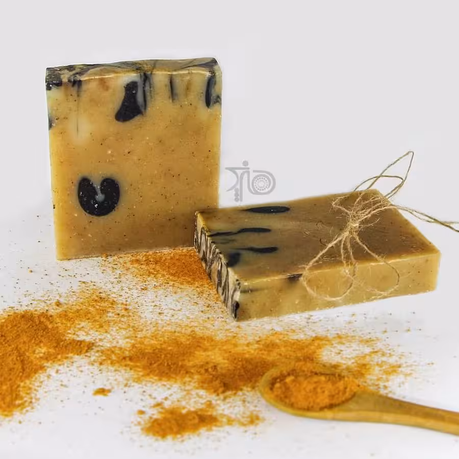 صابون دستساز زردچوبه وذغال اکتیو