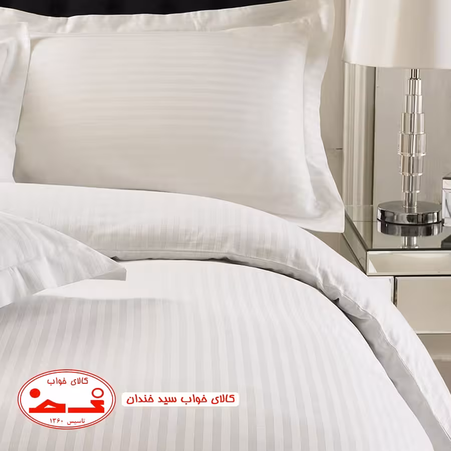 لحاف هتلی یک نفره و روبالشی طوسی