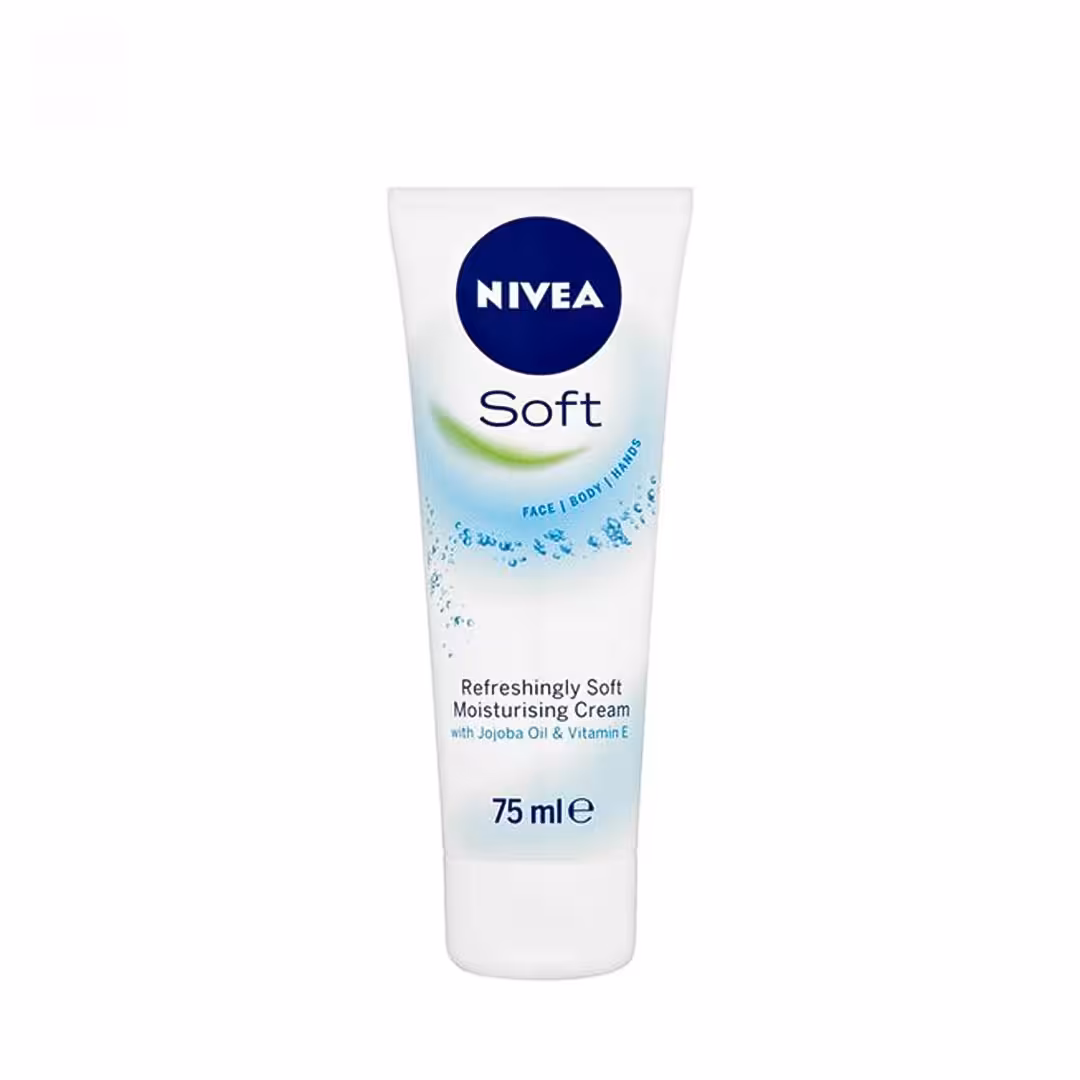 کرم مرطوب کننده تیوپی نیوا مدل soft مناسب انواع پوست حجم 75 میلی لیتر