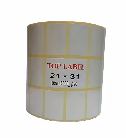 لیبل PVC تاپ لیبل سه ردیف 31x21