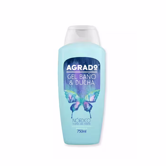 شامپو بدن آگرادو با رایحه گل های شمالی 750 میل AGRADO NORDICO GEL BANO