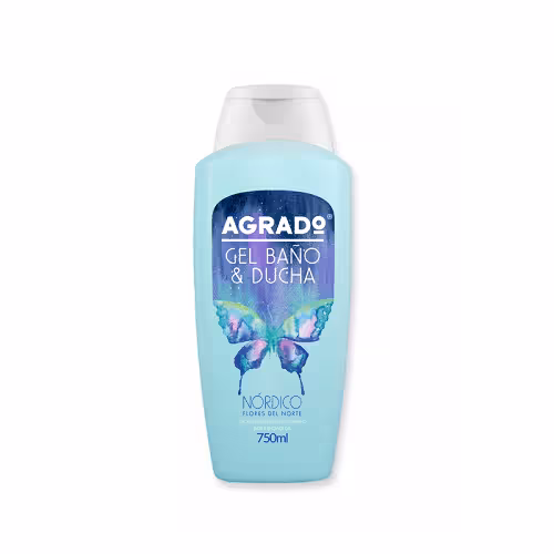 شامپو بدن آگرادو با رایحه گل های شمالی 750 میل AGRADO NORDICO GEL BANO