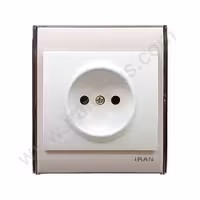 پریز برق ساده محافظ دار مدل ایران 2008 صورتی