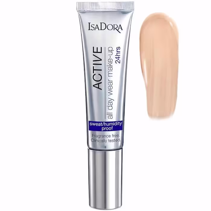 کرم پودر 24 ساعته Active ایزادورا 35ml (14-Sand )Isadora Active Oil-Free No,14