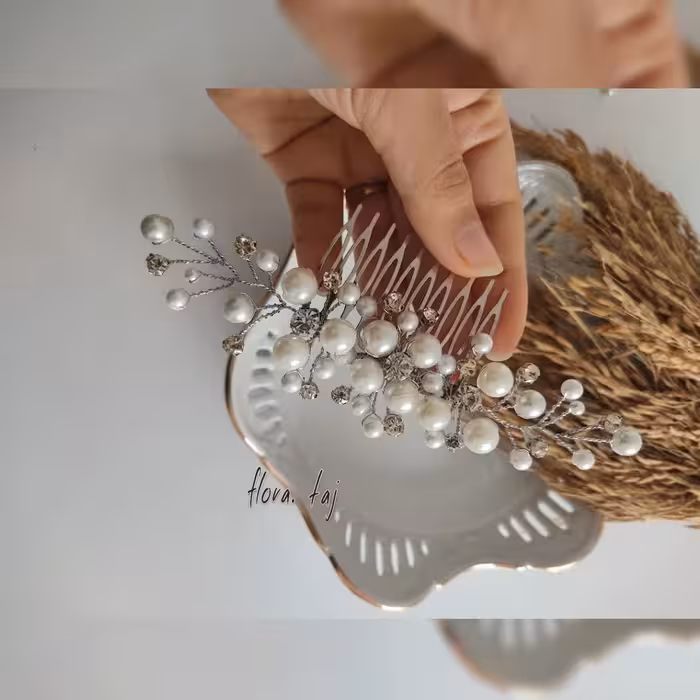 شانه شینیون مرواریدی مجلسی