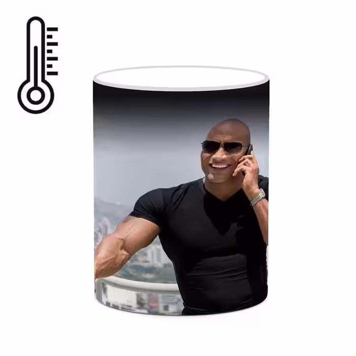 ماگ حرارتی چیتوکالا طرح Dwayne Johnson مدل mgh25810